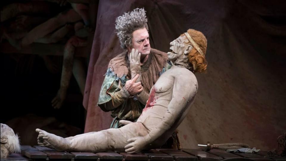 <div class="inline-image__caption"><p>Nathan Lane (and friend) in 'Gary: A Sequel To Titus Andronicus'</p></div> <div class="inline-image__credit">Courtesy Julieta Cervantes</div>