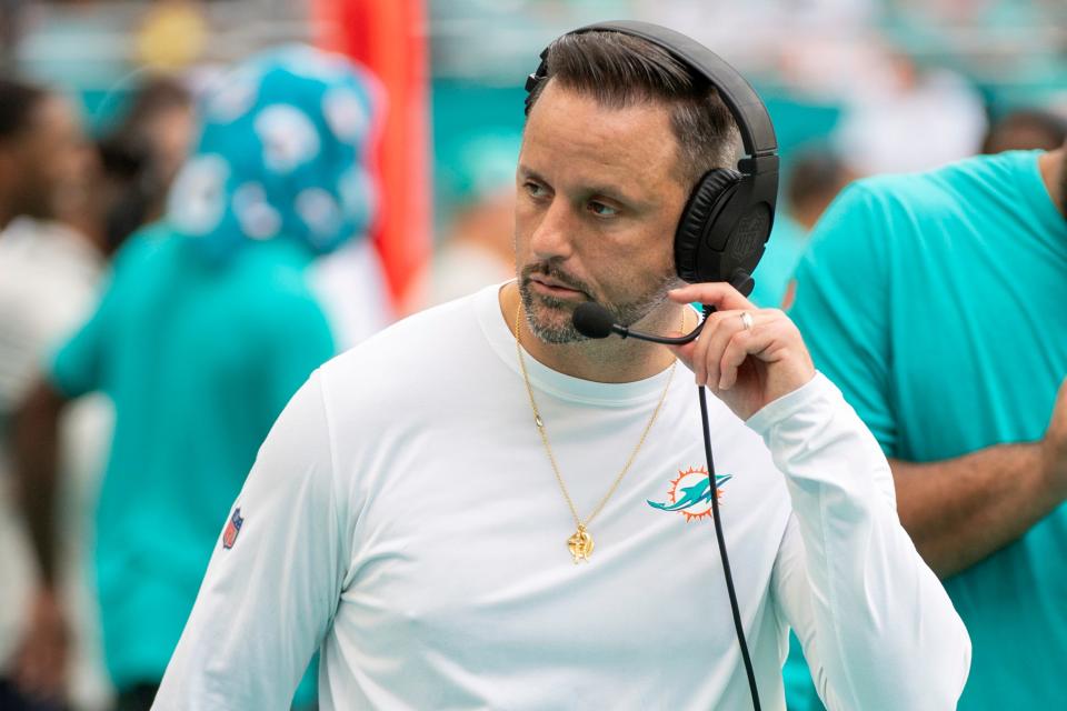 Dolphins linebacker coach Anthony Campanile is thought to be a candidate to serve as defensive coordinator in 2024.