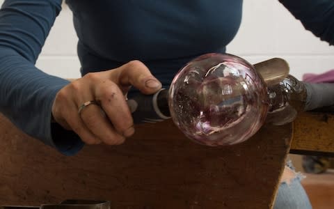 glass blowing - Credit: Charlotte Graham