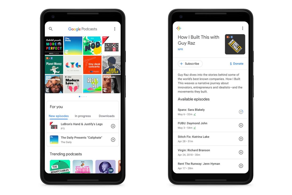 Google Podcasts uses AI to suggest new series to try out: Google