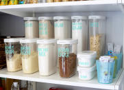 <body> <p>Even a cleverly conceived pantry <a rel="nofollow noopener" href=" http://www.bobvila.com/slideshow/8-organizers-for-the-little-stuff-you-always-lose-49239?bv=yahoo" target="_blank" data-ylk="slk:organizer;elm:context_link;itc:0;sec:content-canvas" class="link ">organizer</a> isn’t complete without labels. With stylish stickers made from adhesive vinyl letters, you'll never have to guess what's in stock. Adhere the labels to the front of each storage canister to identify foods in a jiffy and avoid “oops” moments during your next baking session.</p> <p><strong>Related: <a rel="nofollow noopener" href=" http://www.bobvila.com/slideshow/10-diy-labels-for-better-home-organization-47700#.V-VBRZMrKRs?bv=yahoo" target="_blank" data-ylk="slk:10 DIY Labels for Better Home Organization;elm:context_link;itc:0;sec:content-canvas" class="link ">10 DIY Labels for Better Home Organization</a> </strong> </p> </body>