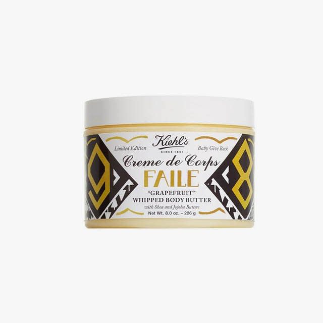 <p>Kiehl’s Faile Creme de Corps Limited Edition, $38</p> <p><a rel="nofollow noopener" href="http://shop-links.co/1589620308999386085?mbid=synd_yahoolife" target="_blank" data-ylk="slk:Buy it now;elm:context_link;itc:0;sec:content-canvas" class="link ">Buy it now</a></p>