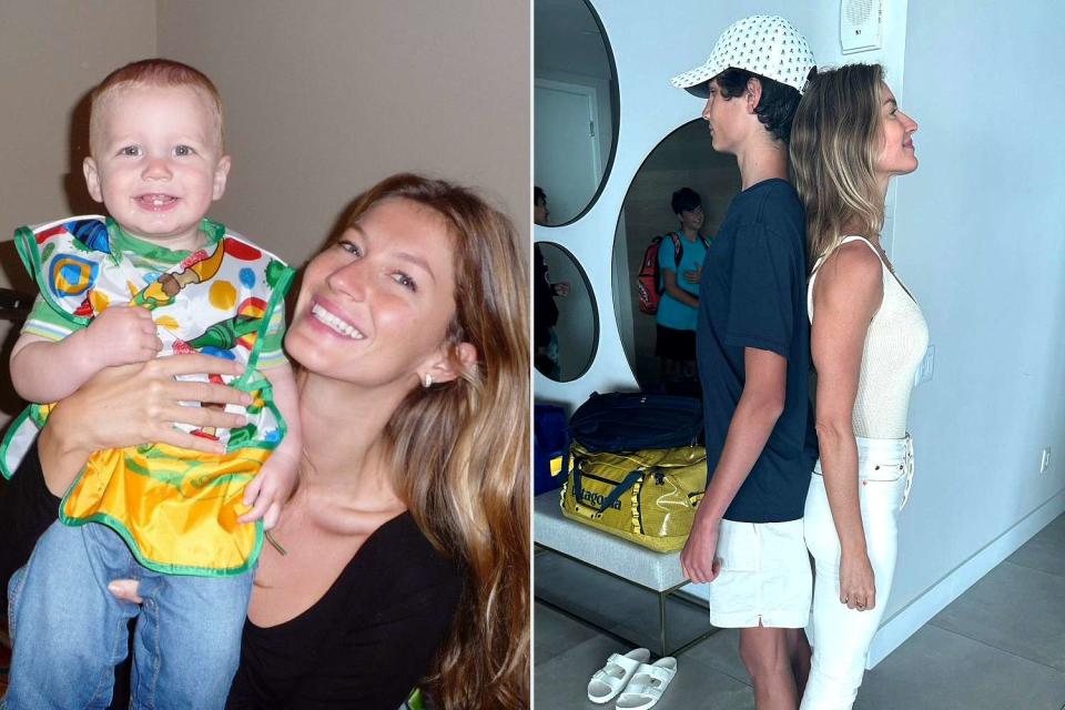 <p>Gisele Bundchen/Instagram</p> Gisele Bundchen Shares Throwback Photo with Tom Brady and Bridget Moynahan