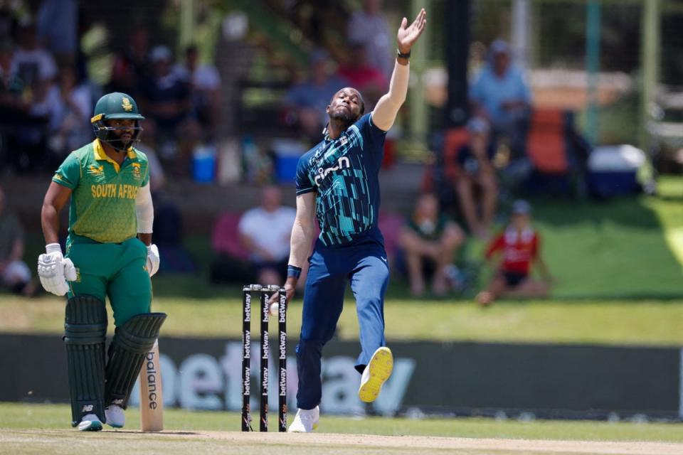 Jofra Archer made his long-awaited international return (AFP via Getty Images)