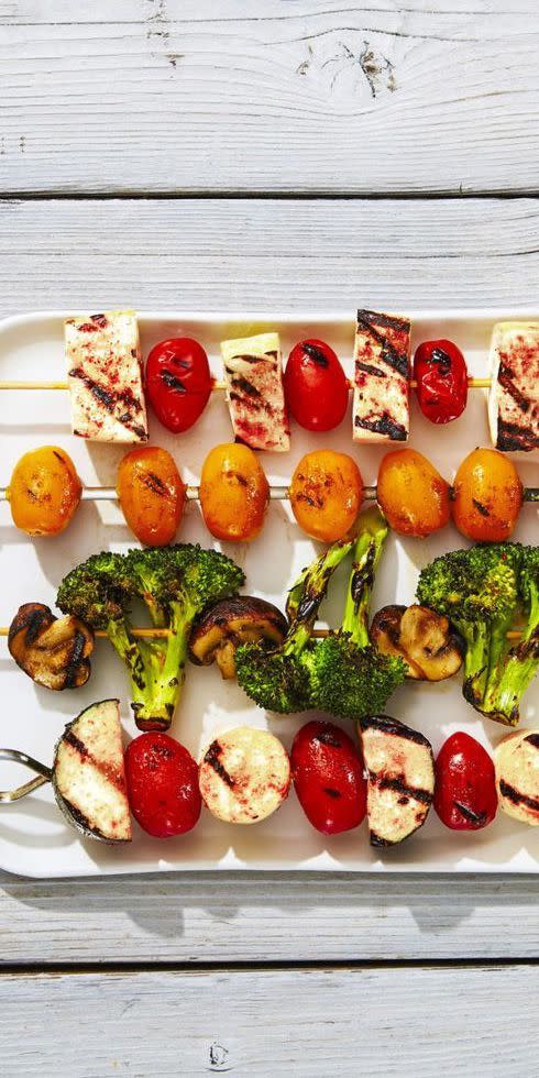 Rainbow Veggie Kabobs