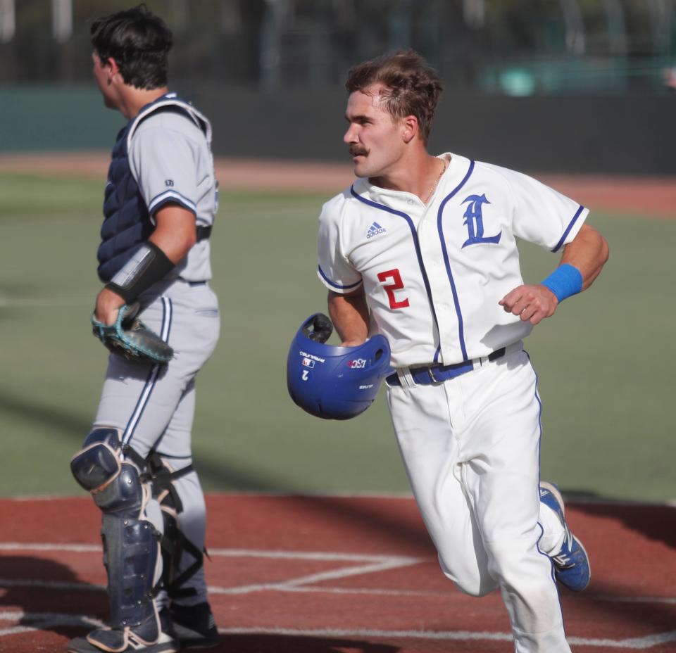 Shortstop Carson Ogilvie (2) is one of four returning position players who started nearly every game last season for Lubbock Christian University. Ogilvie batted .333 with six home runs and 25 runs batted in.
