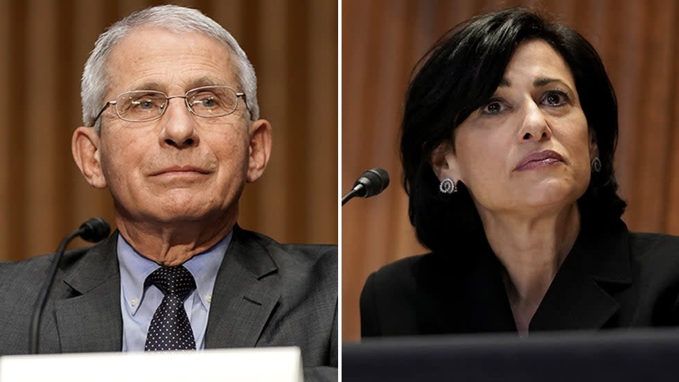 Anthony Fauci and Rochelle Walensky