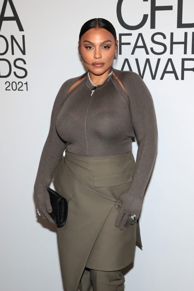 Paloma Elsesser in Peter Do at the 2022 CFDA Awards.<p>Photo: Dimitrios Kambouris/Getty Images</p>