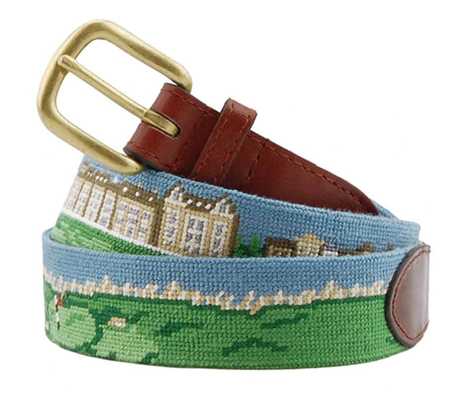 <p>Courtesy Image</p><p>Scully and Scully makes a number of fun, hand-stitched needlepoint belts that can play to your golfer’s other hobbies whether it be hunting, fishing or <a href="https://www.mensjournal.com/food-drink/50-best-whiskeys-in-the-world" rel="nofollow noopener" target="_blank" data-ylk="slk:whiskey;elm:context_link;itc:0;sec:content-canvas" class="link ">whiskey</a> (that counts as a hobby, right?). But the <a href="https://www.scullyandscully.com/old-course-needlepoint-belt" rel="nofollow noopener" target="_blank" data-ylk="slk:Old Course Needlepoint Belt;elm:context_link;itc:0;sec:content-canvas" class="link ">Old Course Needlepoint Belt</a>—a tableaux of the <a href="https://www.mensjournal.com/sports/the-old-course-at-st-andrews-is-so-much-more-than-the-home-of-golf" rel="nofollow noopener" target="_blank" data-ylk="slk:Old Course at St. Andrews;elm:context_link;itc:0;sec:content-canvas" class="link ">Old Course at St. Andrews</a> backed in full-grain leather with a brass buckle—is one of the best golf gifts for men that all golfers will admire. </p>