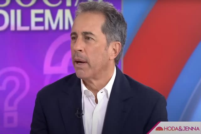 <p>YouTube/@HodaAndJenna</p> Jerry Seinfeld on 'Today with Hoda and Jenna'