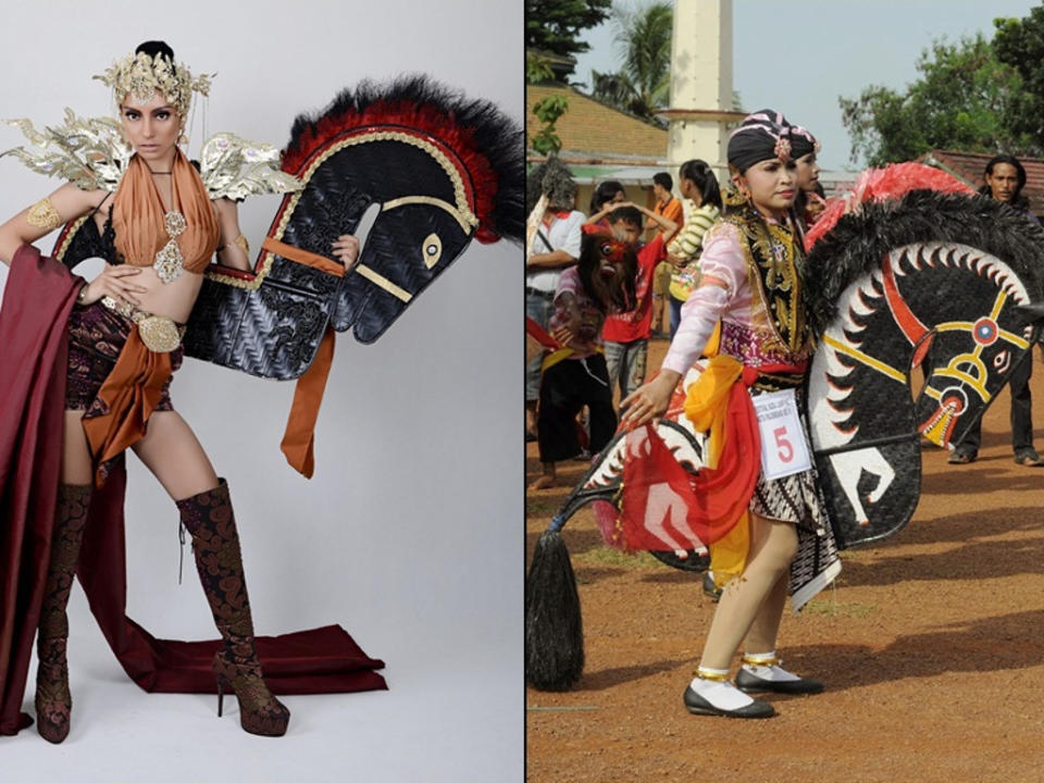 The national costume which feature Kuda Warisan has sparked the outcry of Indonesians