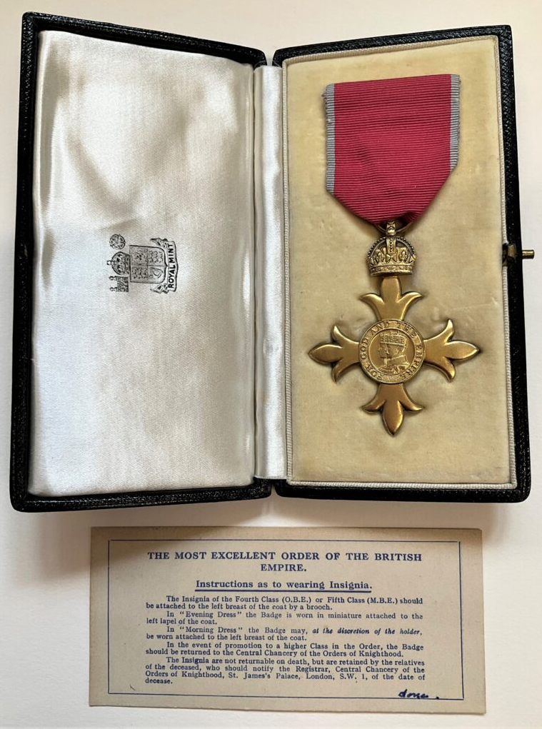 Alan Turing's Order of British Empire medal.  / Credit: Sherborne School