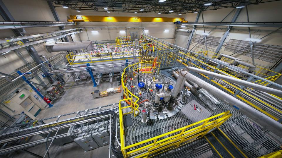 Interior shot of LCLS cryoplant