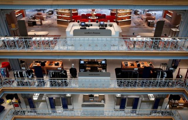 Paris, France, Louis Vuitton, LVMH Luxury CLothing Shop interior