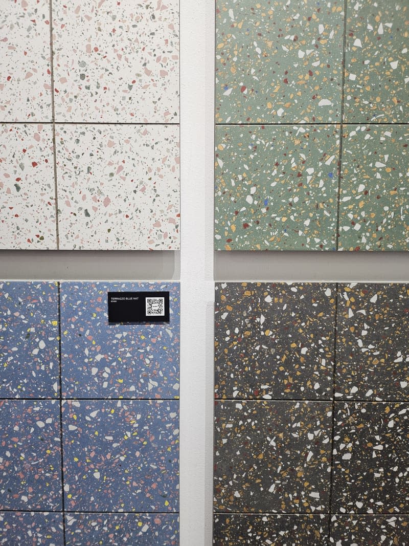 4 terrazzo finishing samples