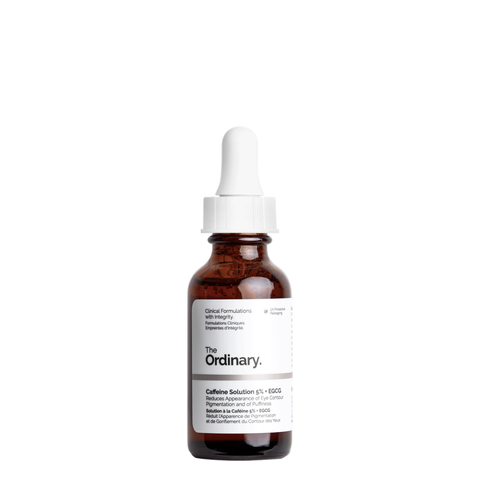 The Ordinary Caffeine 5% + ECGC Depuffing Eye Serum; how to get rid of bags under eyes