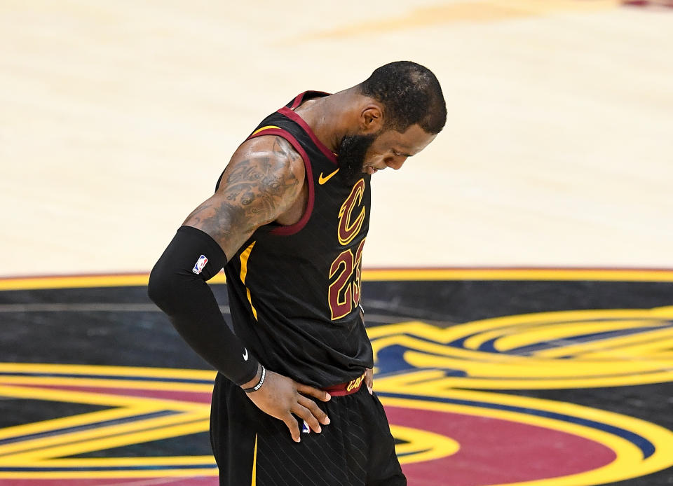 LeBron James did all he could for the Cavs, but it wasn’t enough to stop the Warriors. (Getty)