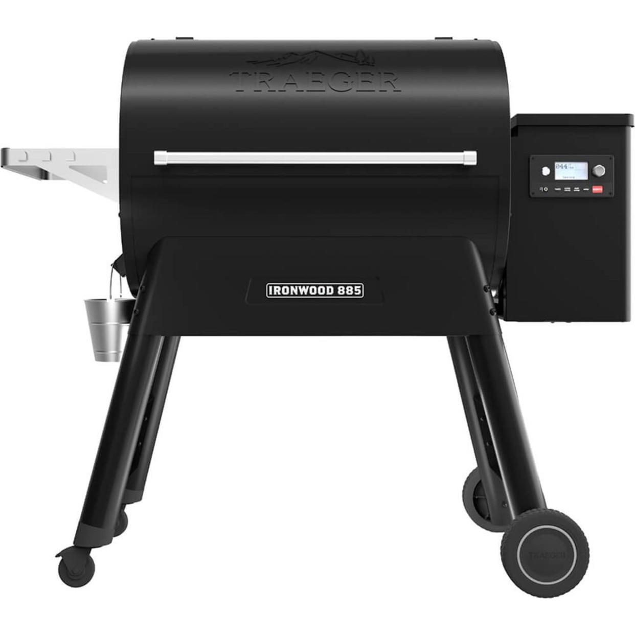 <p><a href="https://go.redirectingat.com?id=74968X1596630&url=https%3A%2F%2Fwww.walmart.com%2Fip%2FTraeger-TFB89BLF-Ironwood-885-Black-Wood-Pellet-Grill%2F398619858&sref=https%3A%2F%2Fwww.menshealth.com%2Ftechnology-gear%2Fg43738556%2Fbest-traeger-grills%2F" rel="nofollow noopener" target="_blank" data-ylk="slk:Shop Now;elm:context_link;itc:0;sec:content-canvas" class="link rapid-noclick-resp">Shop Now</a></p><p>Ironwood 885 Wood Pellet Grill</p><p>$1748.65</p><p>walmart.com</p><span class="copyright">Courtesy of Retailer</span>