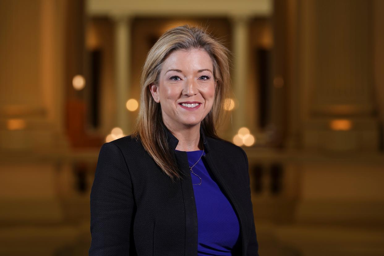 Jen Jordan is running for Georgia attorney general as a Democrat. (AP Photo/Brynn Anderson)