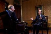 Jared Kushner speaks during an interview with Reuters