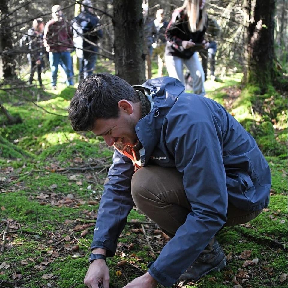 James Wood teachers people how to forage safely and sustainably (Supplied)