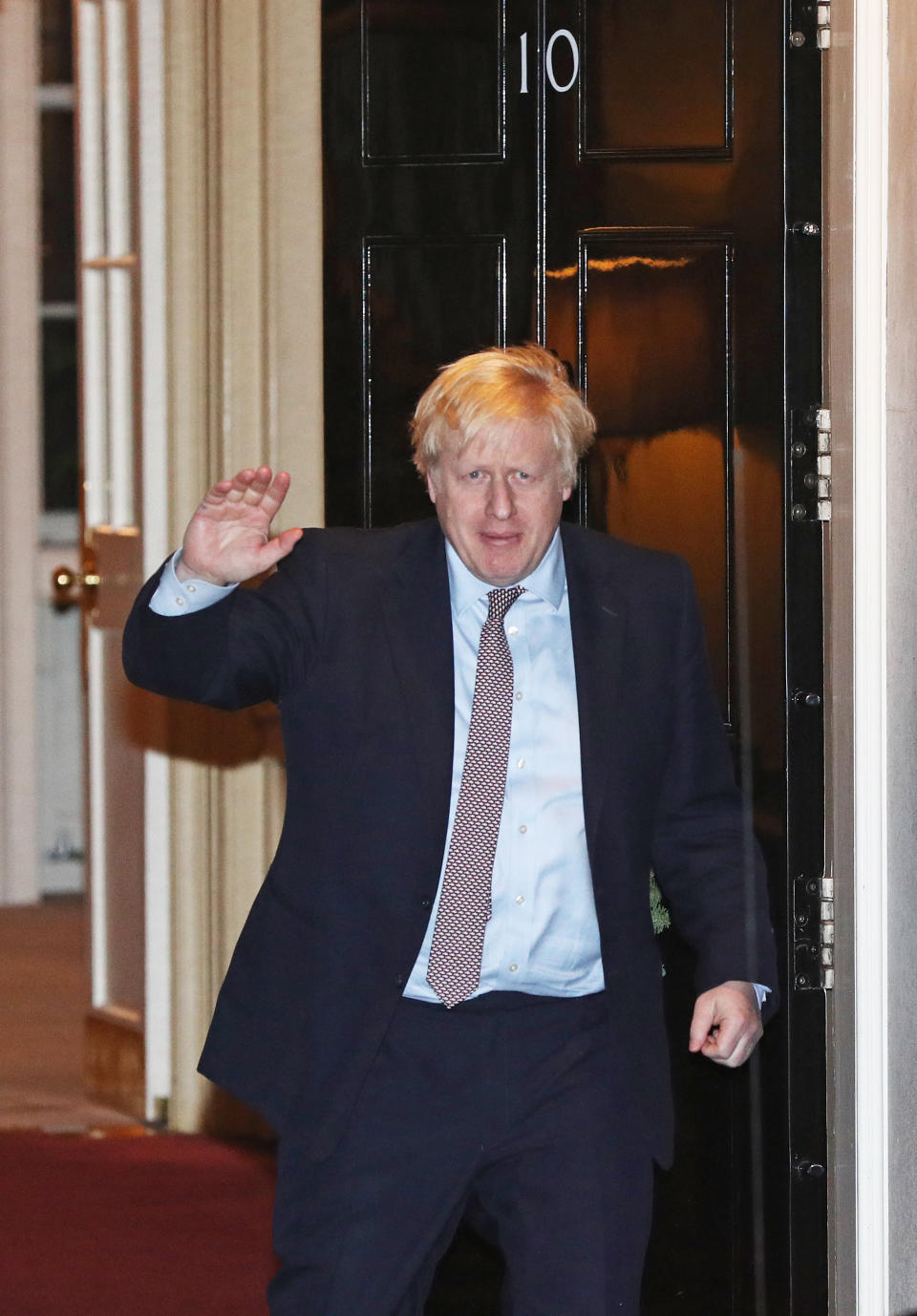 Prime Minister Boris Johnson leaves Downing Street, London.