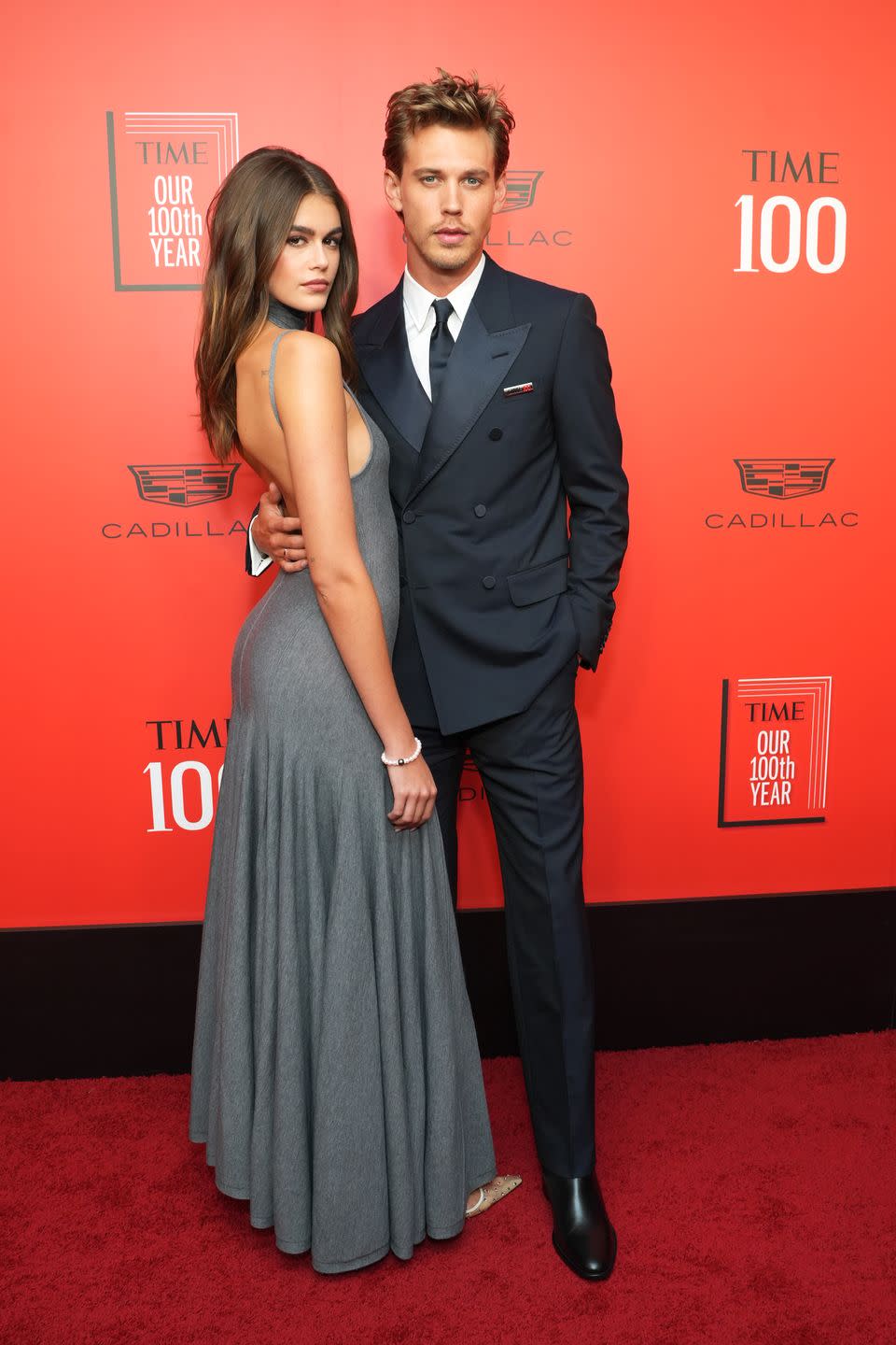 new york, new york april 26 kaia gerber and austin butler attend 2023 time100 gala at jazz at lincoln center on april 26, 2023 in new york city photo by sean zannipatrick mcmullan via getty images