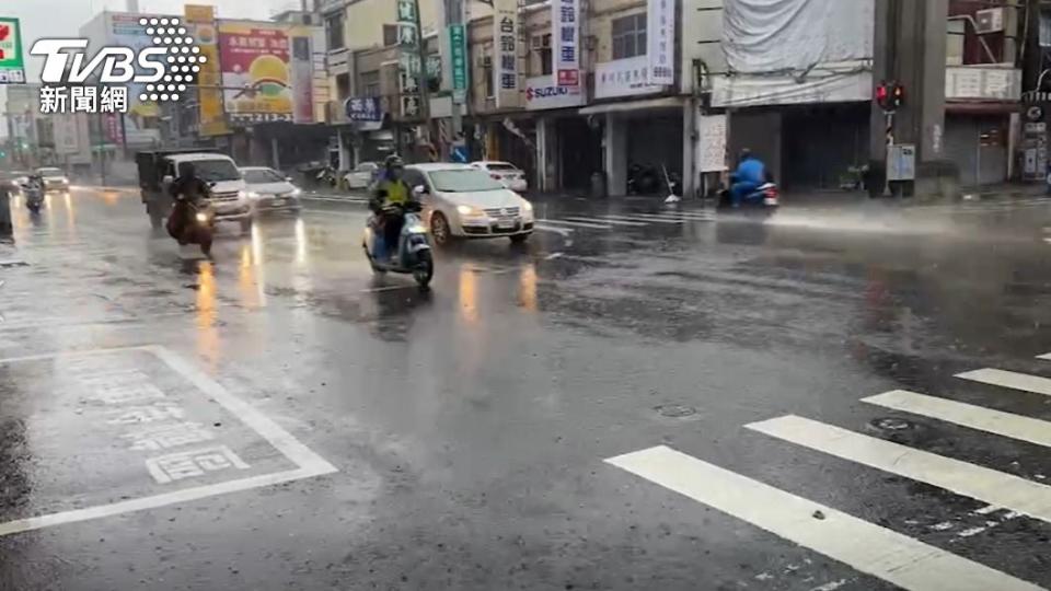 並未傳出淹水災情。（圖／TVBS）