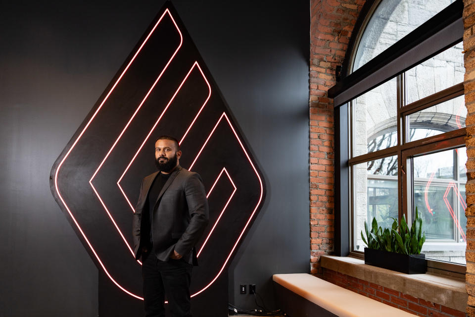 Lightspeed Commerce Inc. CEO Dax Dasilva poses in the company's offices in Montreal, Wednesday, May 8, 2024. THE CANADIAN PRESS/Christinne Muschi
