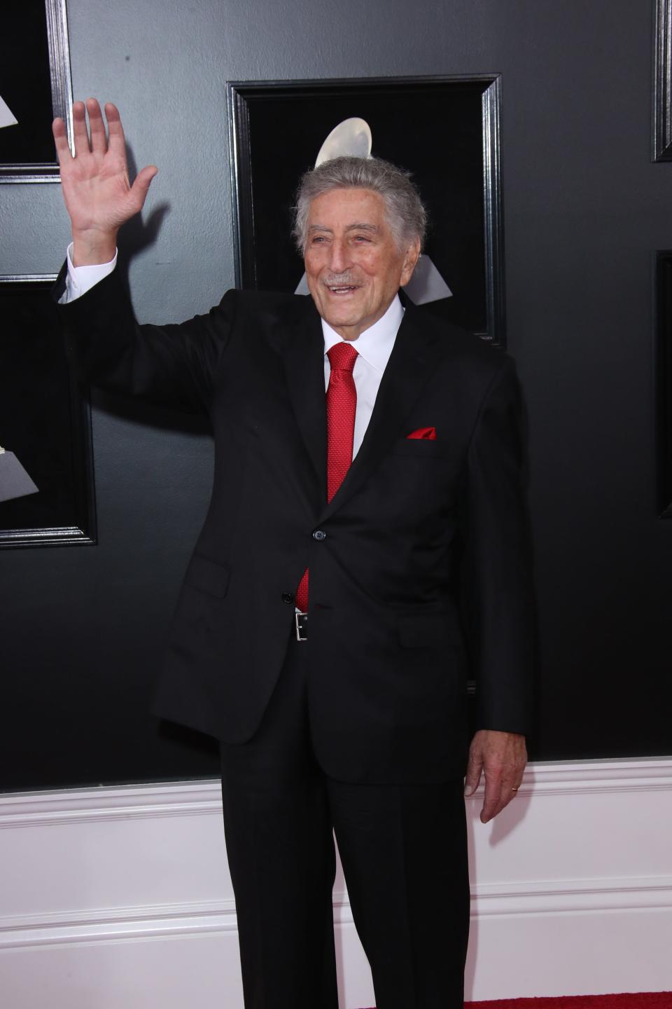 Tony Bennett, seen here at the 60th Annual Grammy Awards at Madison Square Garden in 2018, earned 41 Grammy nominations over the course of his career and won 19.