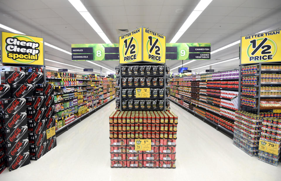 A stock image of a product isles in a Woolworths supermarket. Source: AAP