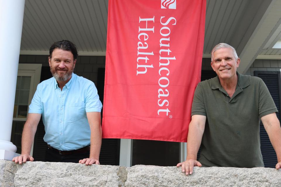 SouthCoast LGBTQ+ Network president Andrew Pollack, left, with husband Jeff Schmalz, right.