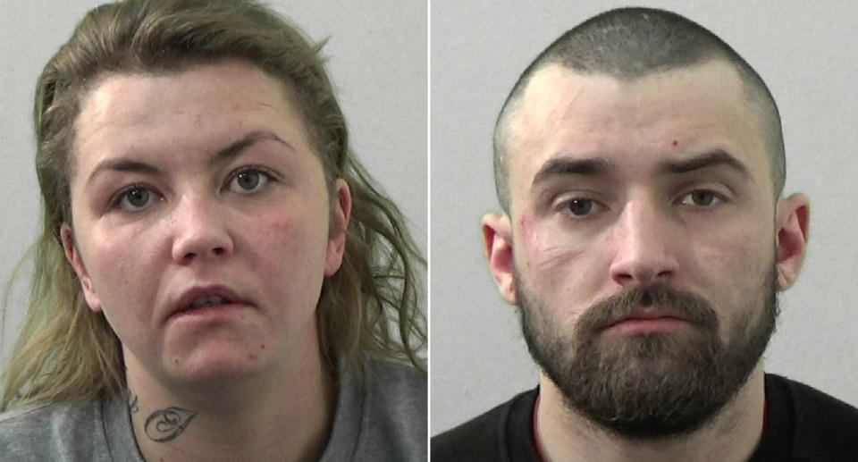 Rebecca McNally and Lewis Herman were jailed for the brutal attack on Jordan Storey. (Northumbria Police)