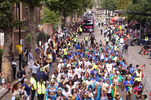 Notting Hill Carnival participants