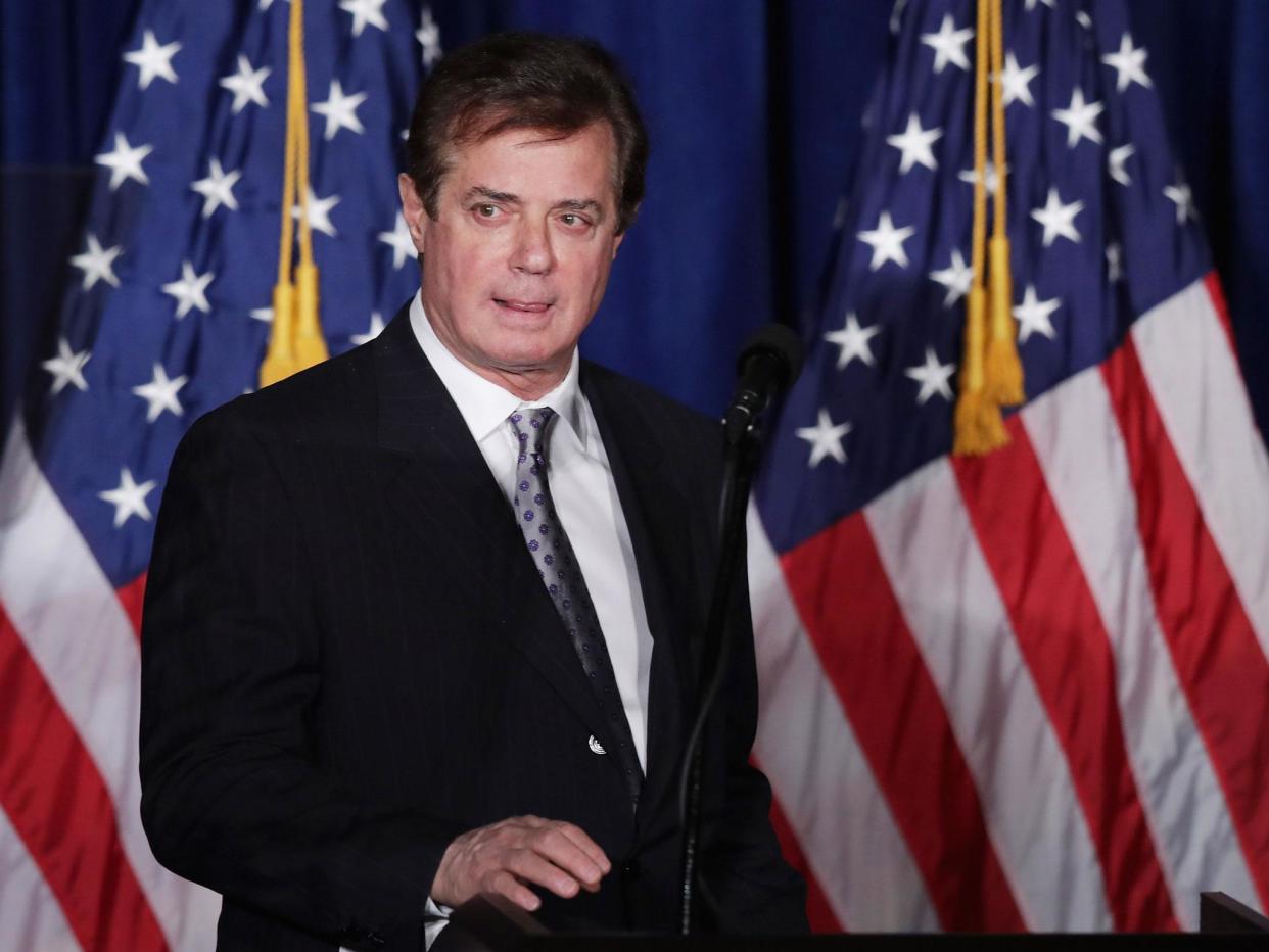 Paul Manafort served as Trump's campaign manager - after filling the same role for the ex-Ukrainian president: Getty