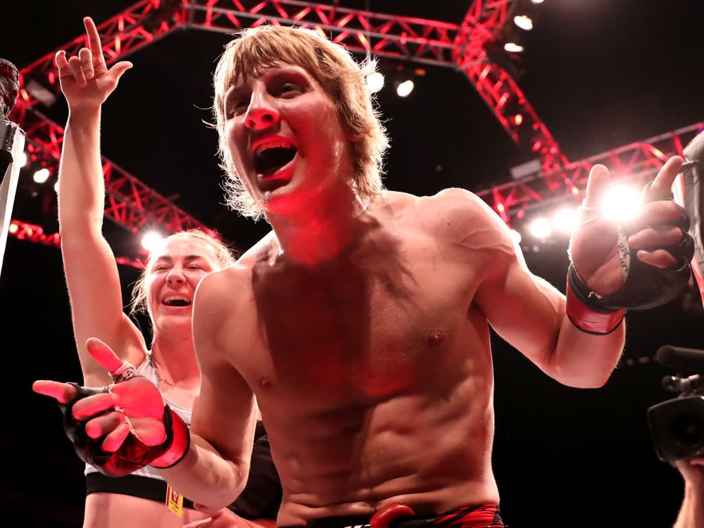 Paddy Pimblett (right) and fellow Liverpudlian Molly McCann, who also won in London (PA)