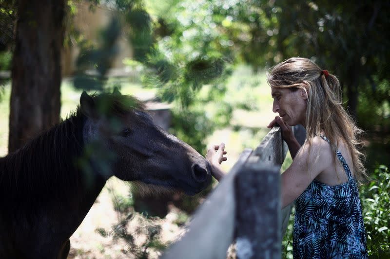 Argentinian woman gives mistreated horses second chance of life in a sanctuary