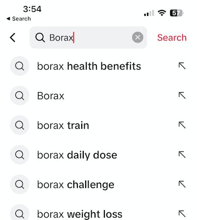 Why are people drinking borax cleaning powder on TikTok?