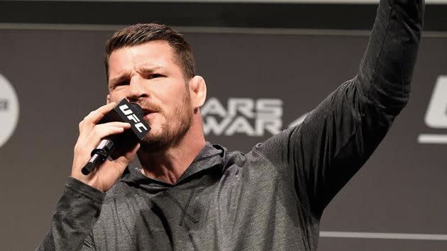 Bisping has lit the fuse for an explosive fight against Henderson. Pic: Getty