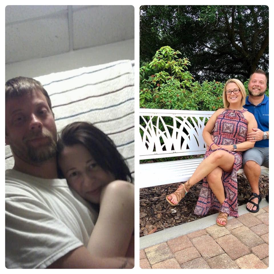 Brent and Ashley Walker of Tennessee are inspiring addicts with before-and-after photos of their own recovery process. (Photo: Facebook/Brent Alexander Walker)