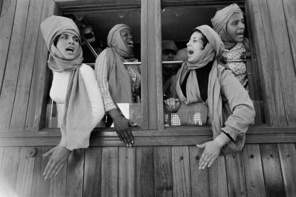 Demonstrators in the Green March - Getty