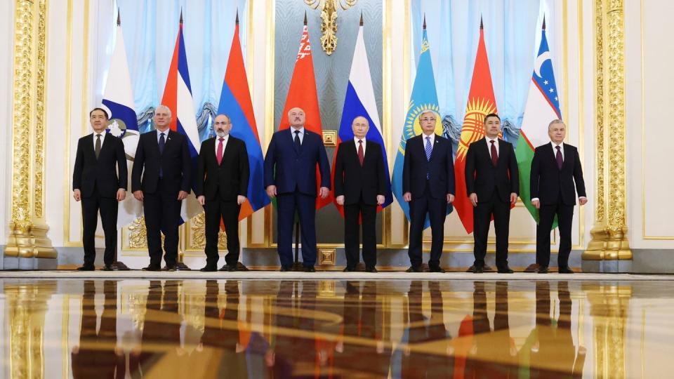 Treffen der Eurasischen Wirtschaftsunion. (Bild: Alexander Kazakov/Pool Sputnik Kremlin/AP/dpa)