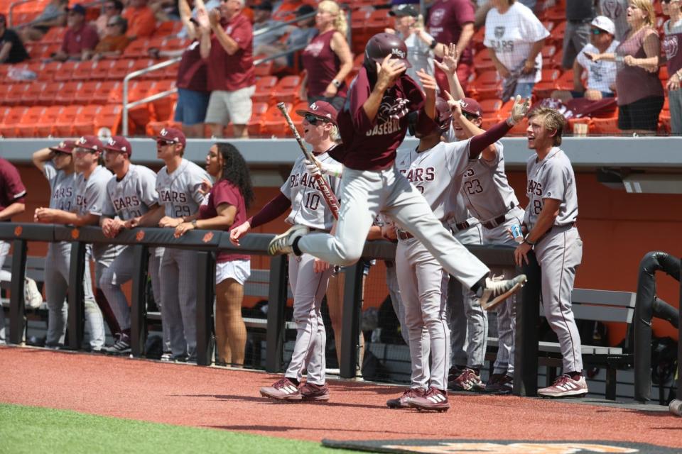 Missouri State baseball rallied in the top of the ninth inning to beat Grand Canyon in the Stillwater Regional on Saturday, June 4, 2022, at O'Brate Stadium in Stillwater, Oklahoma.