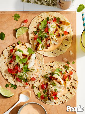 <p>Jen Causey</p> Tyler Florence's Grilled Fish Tacos