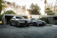 <p>Both cars get matte Circuito Gray paint that is offset by a carbon-fiber grille and side mirrors. </p>