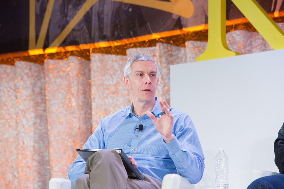 Arne Duncan, Managing Partner, Emerson Collective, Former U.S. Secretary Of Education, was among the advocates speaking at The Kennedy Forum National Summit On Mental Health Equity And Justice In Chicago at the Chicago Hilton and Tower Hotel on January 16, 2018 in Chicago, Illinois. (Jeff Schear/Getty Images for Kennedy Forum)