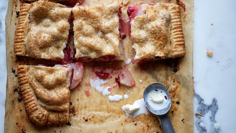 Pear-and-Cranberry Slab Pie