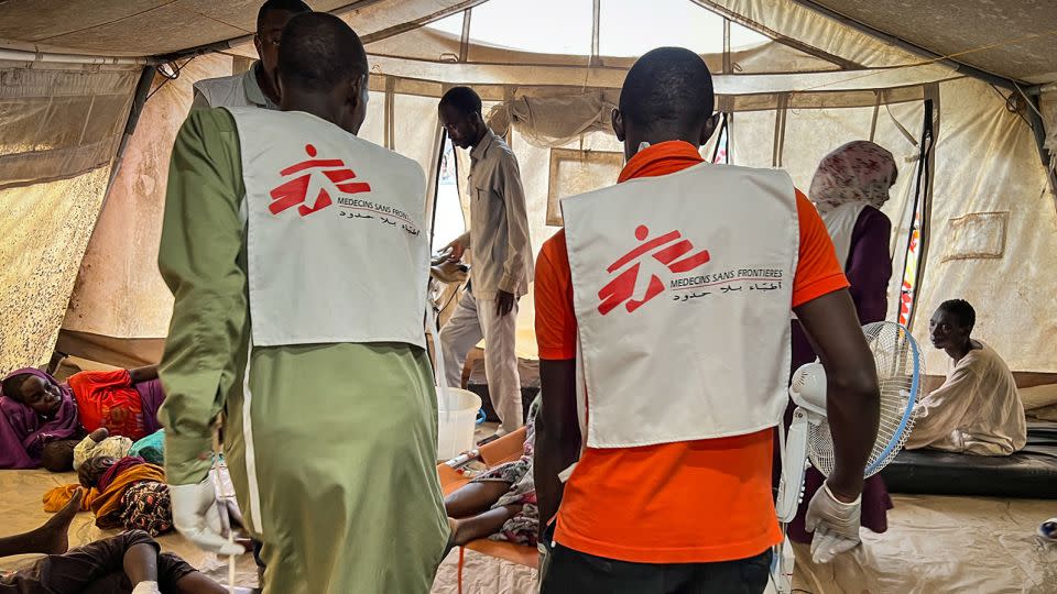 Doctors Without Borders (MSF) teams assist the war wounded from West Darfur in Adre hospital in Chad on June 16, 2023, in this handout image by the MSF. - Mohammad Ghannam/MSF/Reuters