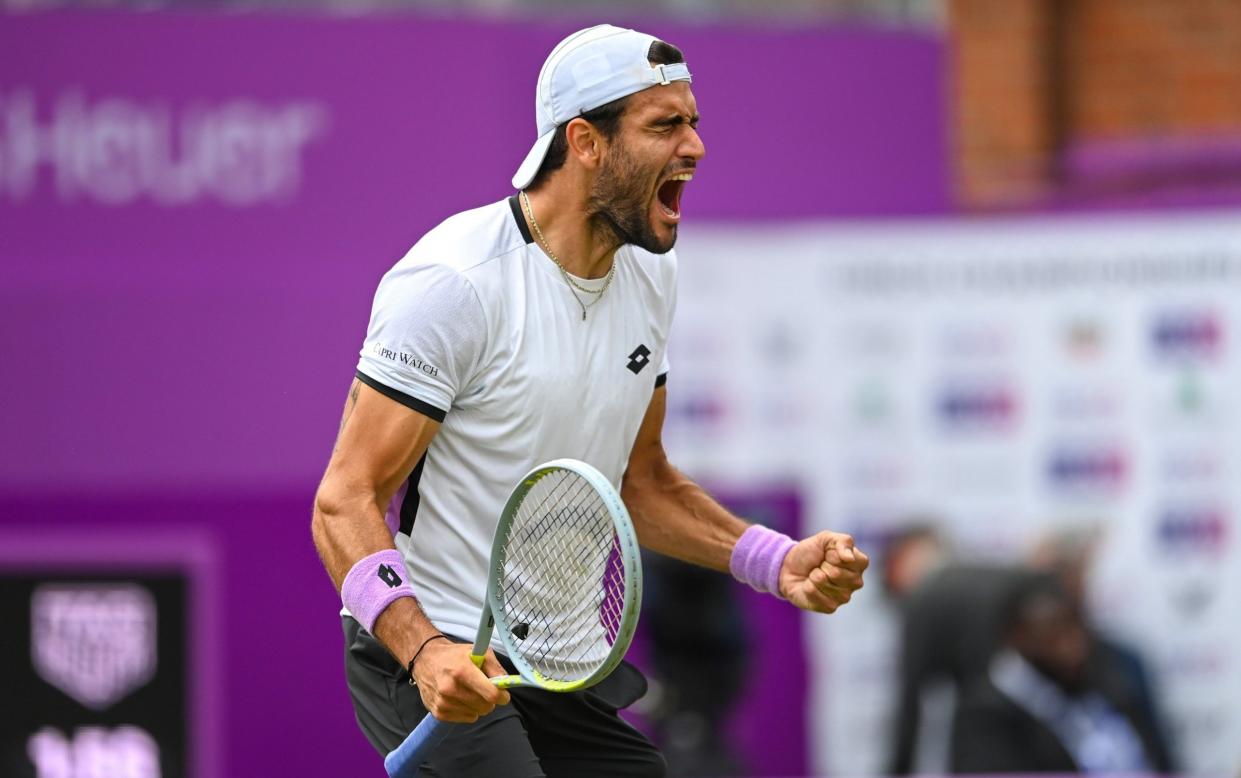 Big-hitting Matteo Berrettini triumphs at Queen's and lays down Wimbledon marker - GETTY IMAGES