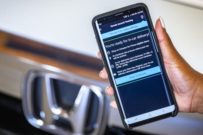 Honda to Offer Key by Amazon In-Car Delivery  for Eligible HondaLinkÂ® Remote Services Subscribers